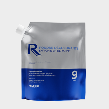 Poudre décolorante professionnelle enrichie en kératine 9 tons - 500g Poudre décolorante professionnelle enrichie en kératine 9 tons - 500g