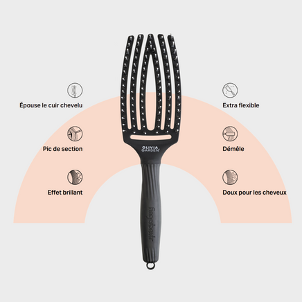 Fingerbrush Noire Medium - OLIVIA GARDEN Fingerbrush Noire Medium - OLIVIA GARDEN