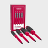 Coffret de 4 Brosses Thermiques Professionnelles RED MAGENTA – Termix