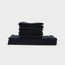 12 Serviettes Noires BBHair 100% coton 330g/m² - 50x83 cm
