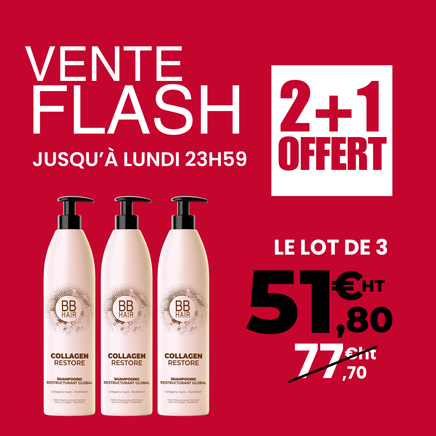 2+1 OFFERT - Shampooing Collagen Restore BBHair - 1 L