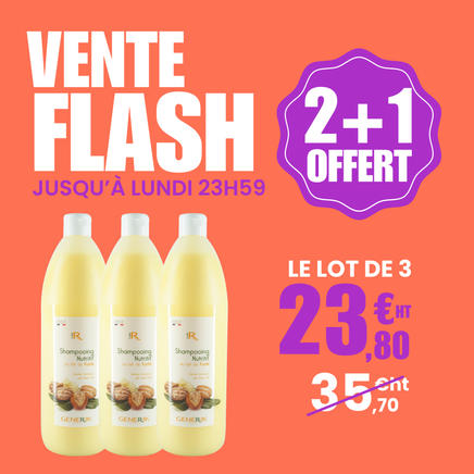 2+1 OFFERT - Shampooing Nutritif au Lait de Karité GENERIK - 1 L