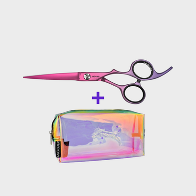 Ciseaux de Coupe NYA 5.5 Jaguar Supernova Rose + Etui