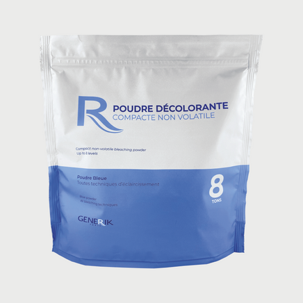 Poudre décolorante bleue compacte non volatile 8 tons - 500gr