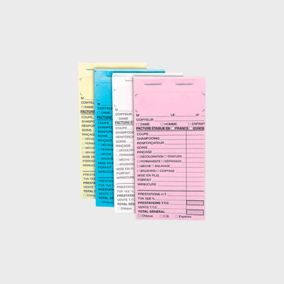 Fiches de caisse - Lot de 10 carnets