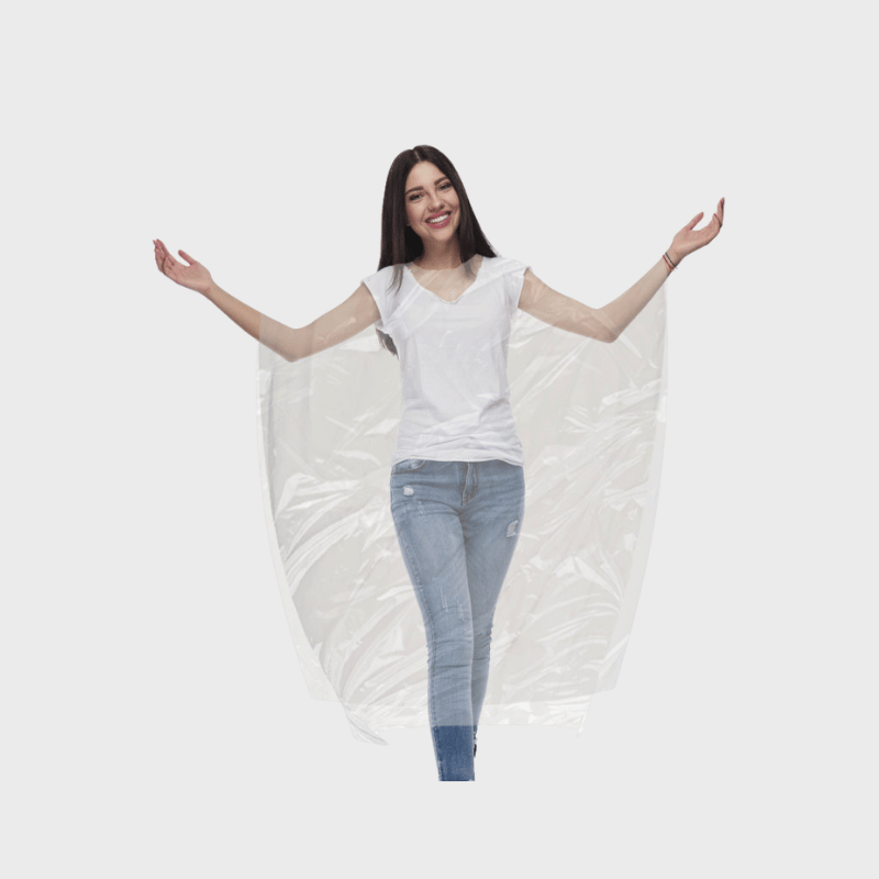 Capes plastiques blanches 17 microns 110cm x 130cm - Lot de 30 ...