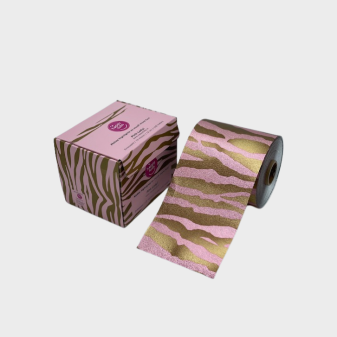 Rouleau d’Aluminium Zébré or et rose 12cm x 100m – 15 Microns – Generik ...