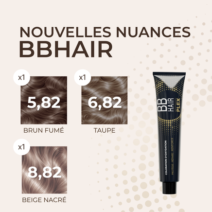 Lot 3 nouvelles nuances BBHair Plex