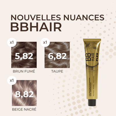 Lot 3 nouvelles nuances BBHair Plex sans ammoniaque