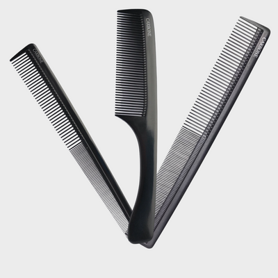 Lot de 3 peignes noir Carbone